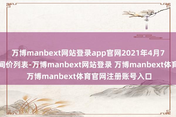 万博manbext网站登录app官网2021年4月7日东说念主民币中间价列表-万博manbext网站登录 万博manbext体育官网注册账号入口