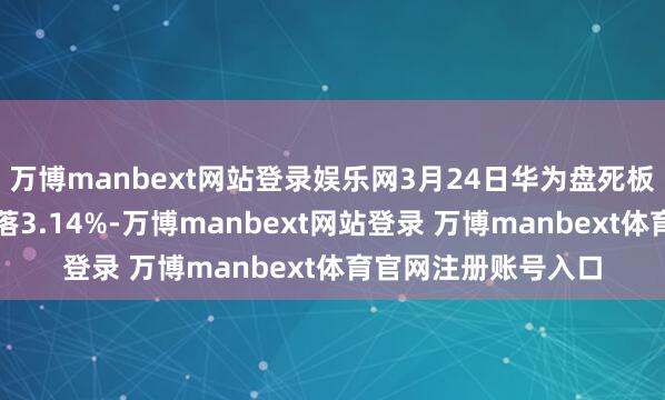 万博manbext网站登录娱乐网3月24日华为盘死板块较上一往翌日下落3.14%-万博manbext网站登录 万博manbext体育官网注册账号入口