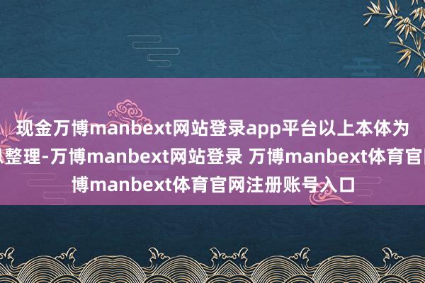 现金万博manbext网站登录app平台以上本体为本站据公开信息整理-万博manbext网站登录 万博manbext体育官网注册账号入口