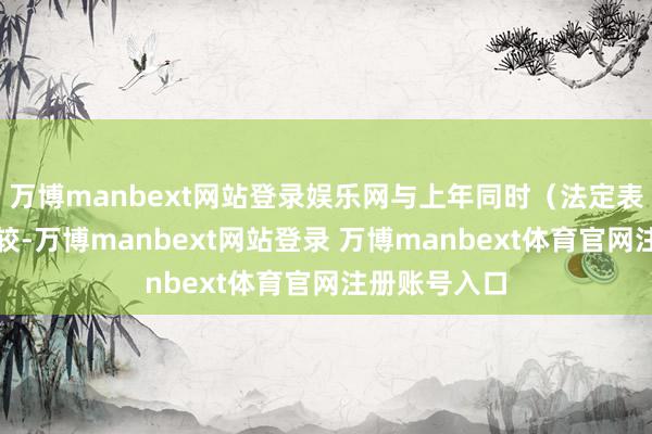 万博manbext网站登录娱乐网与上年同时(法定表露数据)比较-万博manbext网站登录 万博manbext体育官网注册账号入口