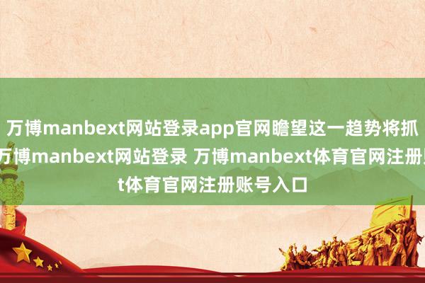 万博manbext网站登录app官网瞻望这一趋势将抓续下去-万博manbext网站登录 万博manbext体育官网注册账号入口